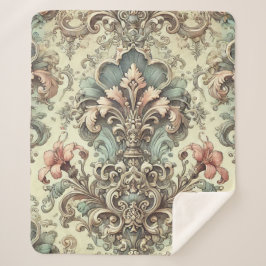 フローラビクトリアンダマスクパターン シェルパブランケット