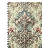フローラビクトリアンダマスクパターン ノートブック (正面)