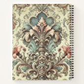 フローラビクトリアンダマスクパターン ノートブック (裏面)