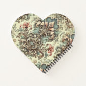 フローラビクトリアンダマスクパターン ノートブック (裏面)