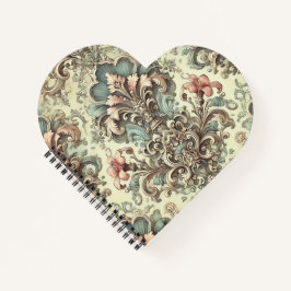 フローラビクトリアンダマスクパターン ノートブック