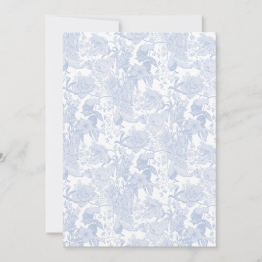 フローラビクトリアントイルインウェッジウッドブルー セーブザデート (正面)