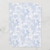 フローラビクトリアントイルインウェッジウッドブルー セーブザデート (正面/裏面)