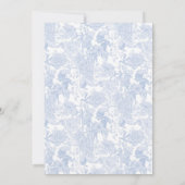 フローラビクトリアントワレWedgewood Blue on White 招待状 (裏面)