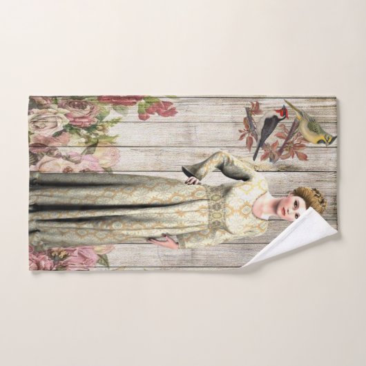 フローラビクトリアンバスルーム用タオルセット バスタオルセット (ハンドタオル)