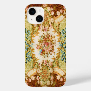 フローラビクトリアンバラタペストリーはピンクの茶色に見える Case-Mate iPhone 14ケース