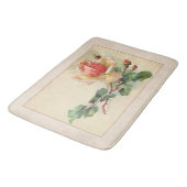 フローラビクトリアンパステルピーチバラ バスマット (アングル)