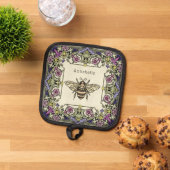 フローラビクトリアンビーのパーソナライズ 鍋敷き (トップダウン)