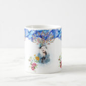 フローラビクトリアンブルーマグ コーヒーマグカップ (中央)