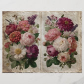 フローラビクトリアンブーケ半頁紙シート (裏面)