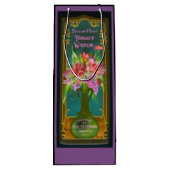 フローラビクトリアンブーケ香水ラベル ワインギフトバッグ (裏面)