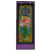 フローラビクトリアンブーケ香水ラベル ワインギフトバッグ (正面)