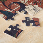 フローラビクトリアンブーケ:ヴィンテージパタ華美ーン ジグソーパズル (側面)