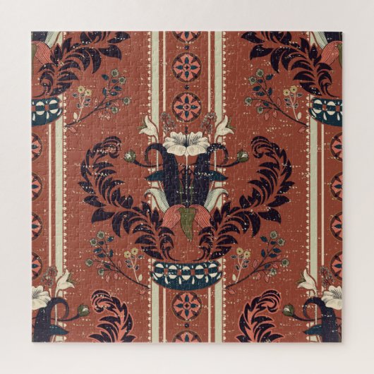 フローラビクトリアンブーケ:ヴィンテージパタ華美ーン ジグソーパズル (縦)