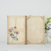 フローラビクトリアン植物誌スクラップブック紙 (スタンド正面)