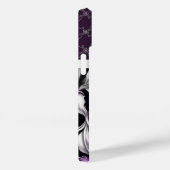 フローラビクトリアン紫ブラックシルバー Case-Mate iPhoneケース (裏面 / 右)