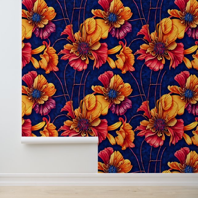 フローラビザンチンカントリーコテージ花壁画 壁紙 (アプリケーション)