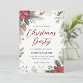 フローラビジネスのクリスマスパーティの招待状 招待状 (スタンド正面)