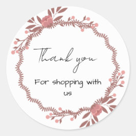 フローラビジネステッカー ラウンドシール