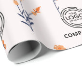 フローラビジネスロゴワイルドフラワー開花 ラッピングペーパー (ロールコーナー)