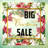 フローラビッグクリスマスホリデーセールの窓の周り ウィンドウサイン (シート3)