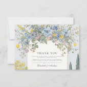 フローラビネヤードワイルドフラワー サンキューカード (正面)