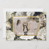 フローラビンテージクリスマス写真 シーズンカード (正面)
