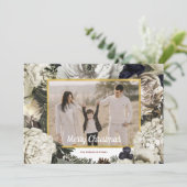 フローラビンテージクリスマス写真 シーズンカード (スタンド正面)