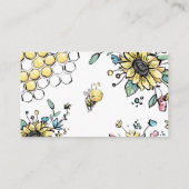 フローラビーハイブハニースイートビーガールオムツラッフル エンクロージャーカード (裏面)