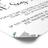 フローラビーハイブハニースイートビー言わないベビー ポスター (角)