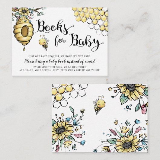 フローラビーハイブハニースウィートビーブズベビー エンクロージャーカード (正面/裏面)