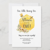 フローラビーファースト誕生日招待状 招待状 (正面)