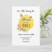 フローラビーファースト誕生日招待状 招待状 (スタンド正面)