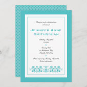 フローラビーブライダルシャワー招待 招待状 (正面/裏面)