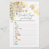 フローラビーブライダルシャワー絵文字ゲーム (正面)