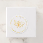 フローラビー丸差出人住所ゴム印 フェイバータグ (箱)