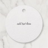 フローラビー丸差出人住所ゴム印 フェイバータグ (裏面)