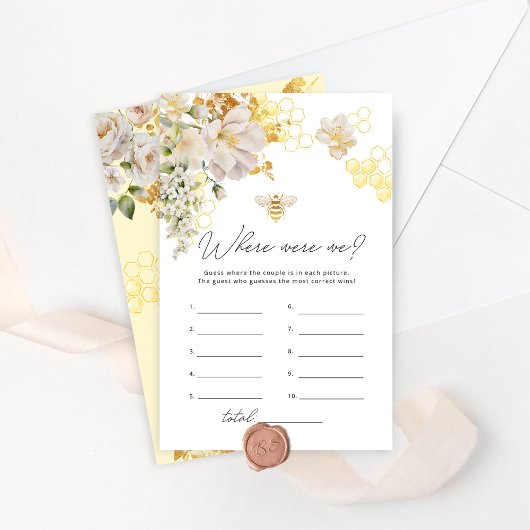 フローラビー我々のブライダルシャワーゲーム