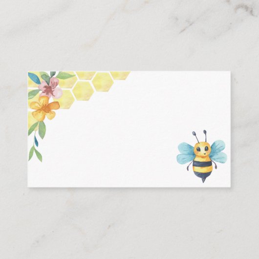 フローラビー表示赤ちゃんシャワー エンクロージャーカード (裏面)