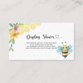 フローラビー表示赤ちゃんシャワー エンクロージャーカード (正面)