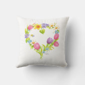 フローラピローハートリース クッション (裏面)