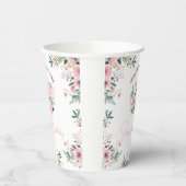 フローラピンクあるバニーが1歳の誕生日を迎える 紙コップ (左)