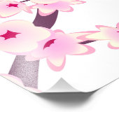 フローラピンクさくらんぼの花 フォトプリント (角)