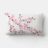 フローラピンクさくらんぼの花 ランバークッション (裏面)