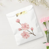 フローラピンクさくらんぼブロッサムウェディングパーティー フェイバーバッグ (封をした状態)