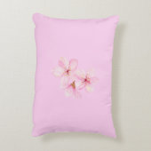フローラピンクさくらんぼブロッサムカスタム アクセントクッション (裏面(縦))