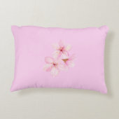 フローラピンクさくらんぼブロッサムカスタム アクセントクッション (裏面)