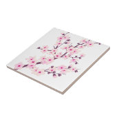 フローラピンクさくらんぼ咲きピンク白 タイル (側面)