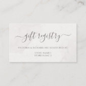 フローラピンクさくらんぼ結婚ブロッサムのギフト登録 エンクロージャーカード (正面)