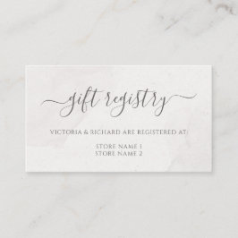 フローラピンクさくらんぼ結婚ブロッサムのギフト登録 エンクロージャーカード